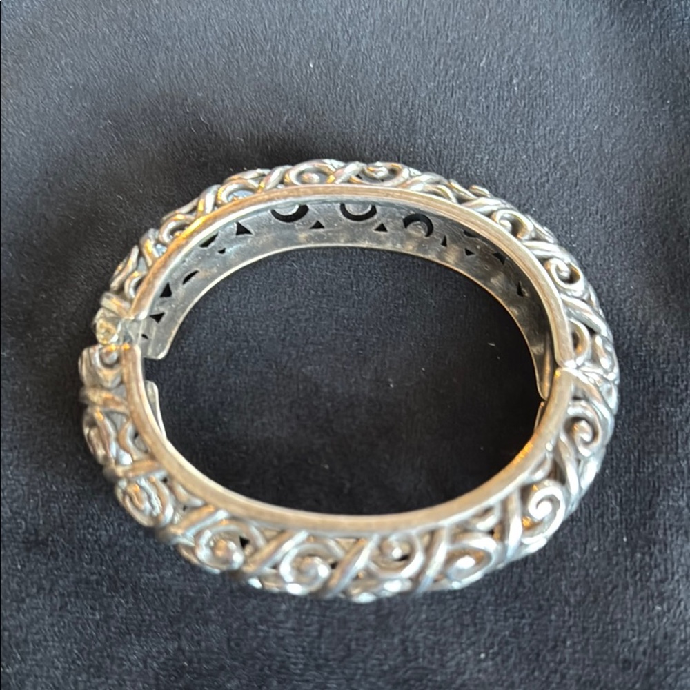 Elegant Brighton Silver Bangle Bracelet